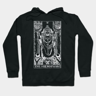 The Hierophant Tarot in white Hoodie